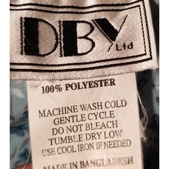 DBY Ltd Sleeveless Straps Floral Pattern Dress 90s Y2K Spring Sz 13/14 Sku - Picture 2 of 5